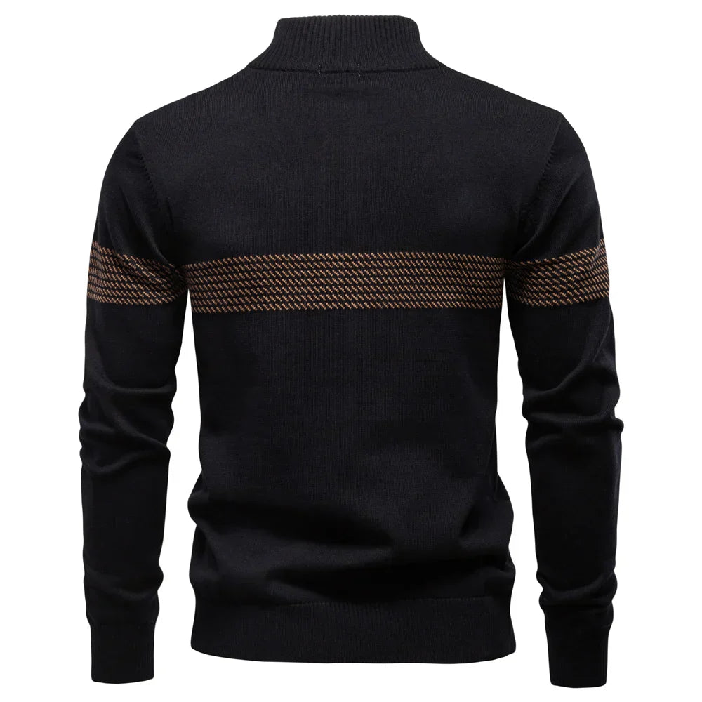 LYON™ |  PULL CLASSIQUE EN MAILLE DEMI-ZIP
