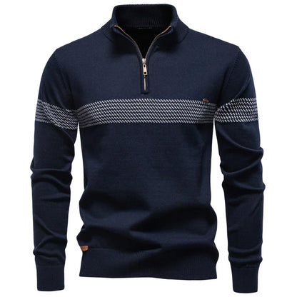 LYON™ |  PULL CLASSIQUE EN MAILLE DEMI-ZIP