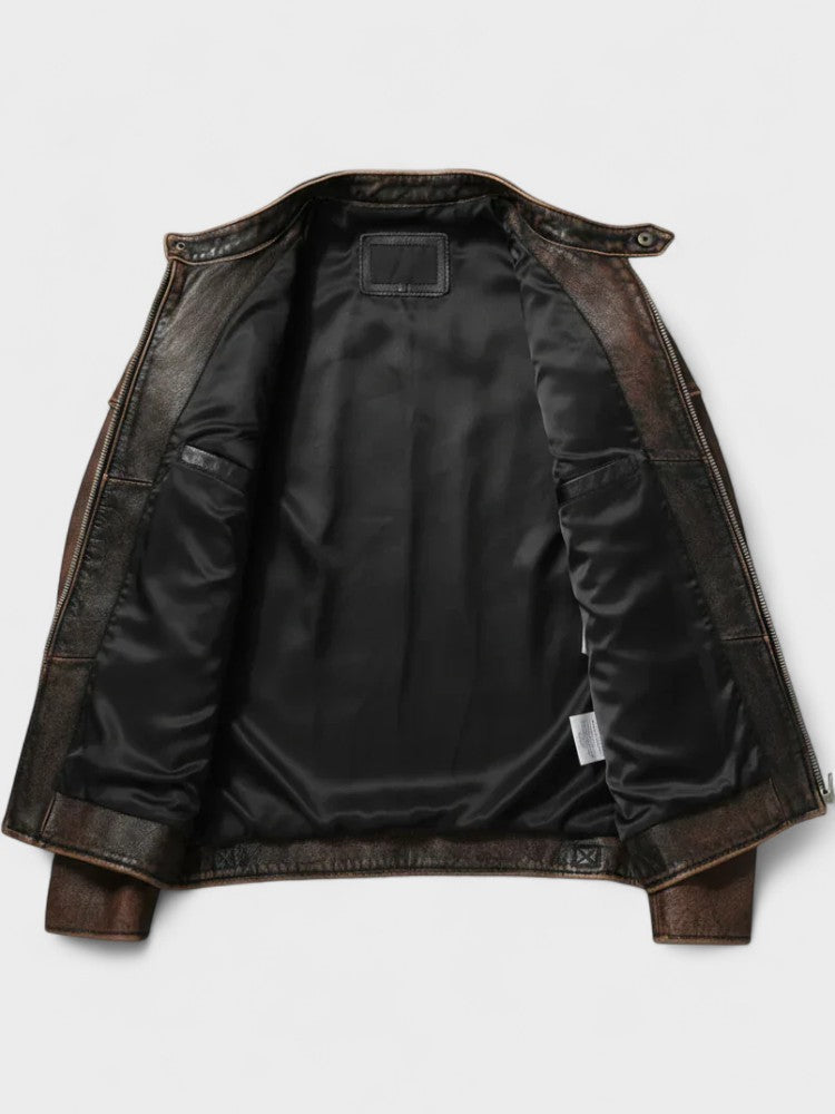 Troels™ | Veste en cuir vintage pour homme