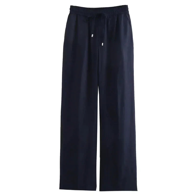 Alizée™ | Pantalon Confortable Taille Haute en Tissu Doux