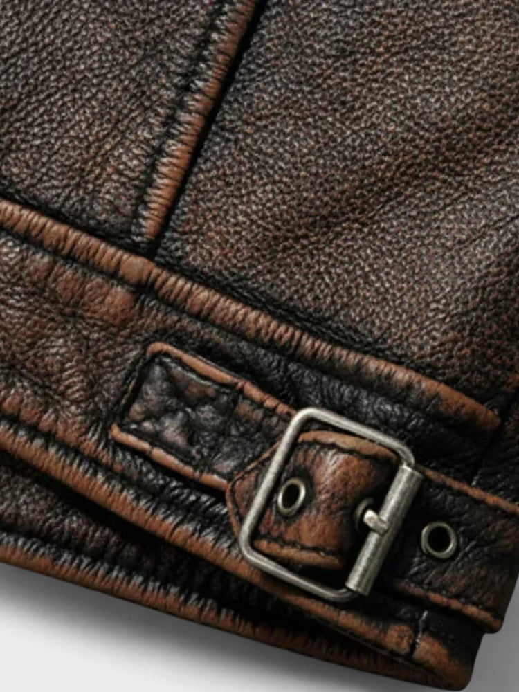 Troels™ | Veste en cuir vintage pour homme