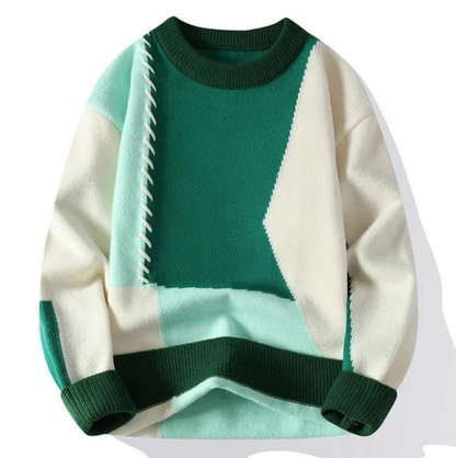 Bruno™ | Pull Patchwork Confortable