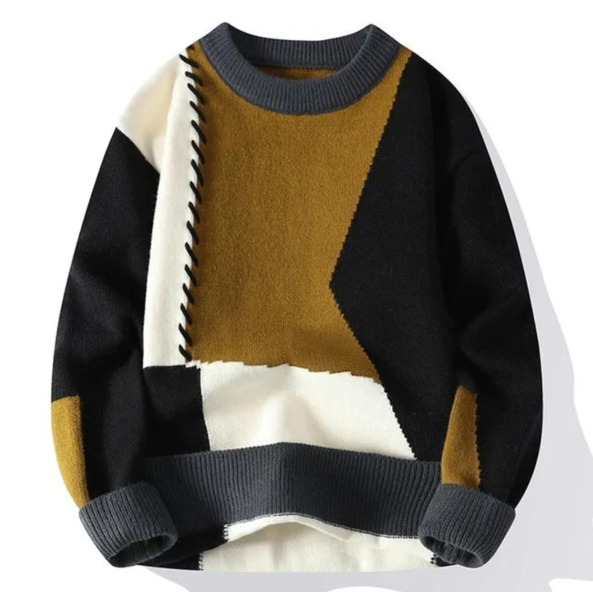 Bruno™ | Pull Patchwork Confortable