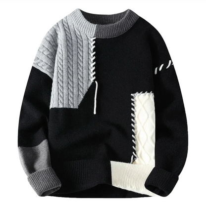 Bruno™ | Pull Patchwork Confortable