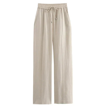 Alizée™ | Pantalon Confortable Taille Haute en Tissu Doux