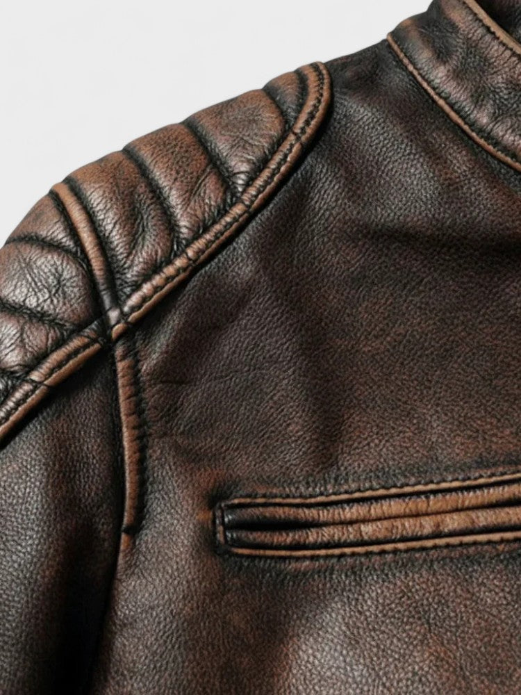 Troels™ | Veste en cuir vintage pour homme