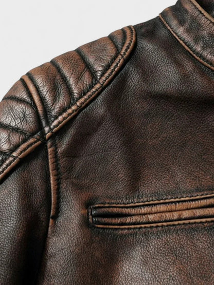 Troels™ | Veste en cuir vintage pour homme