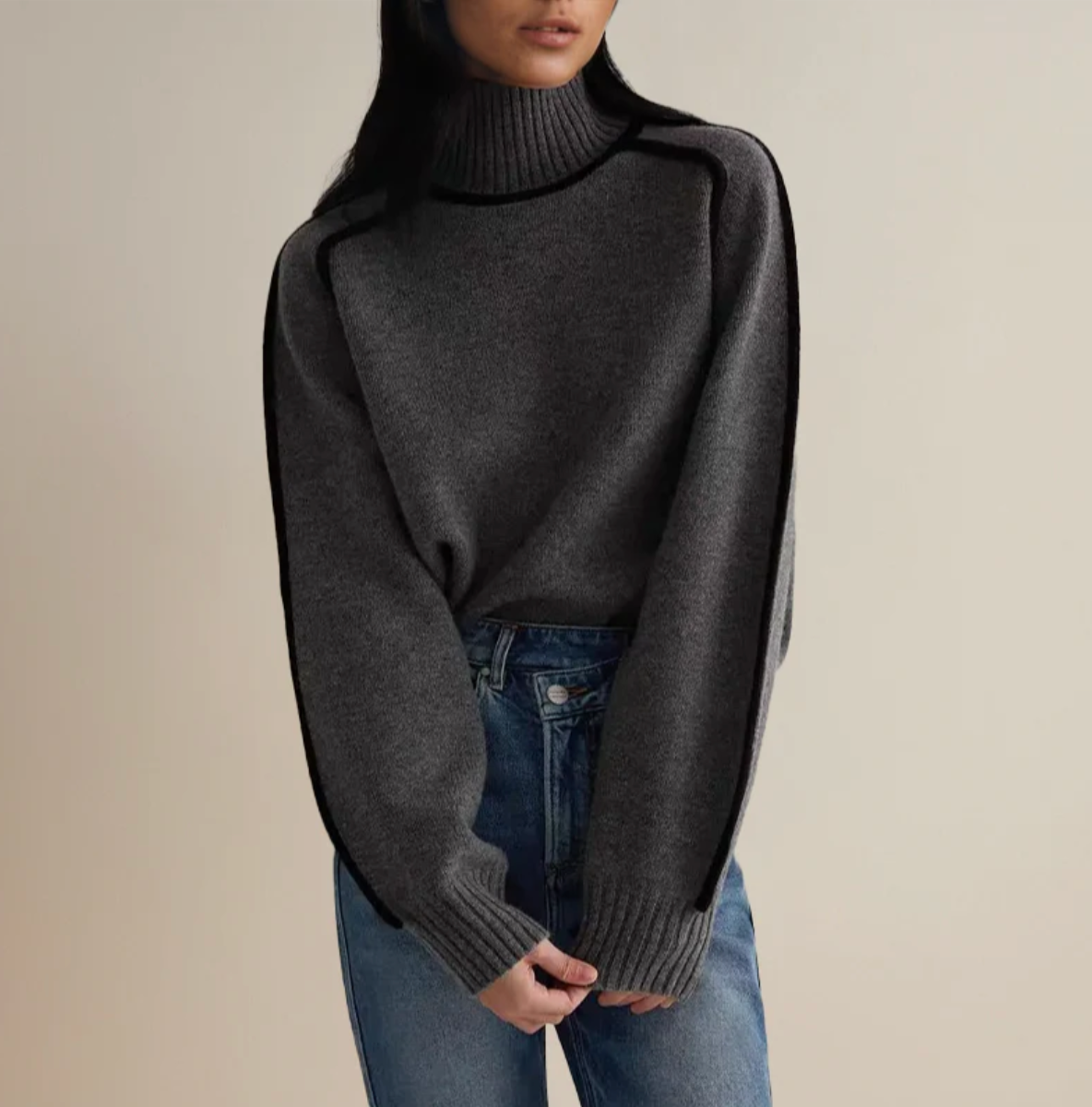 Solange™ | Pull Col Roulé Essential