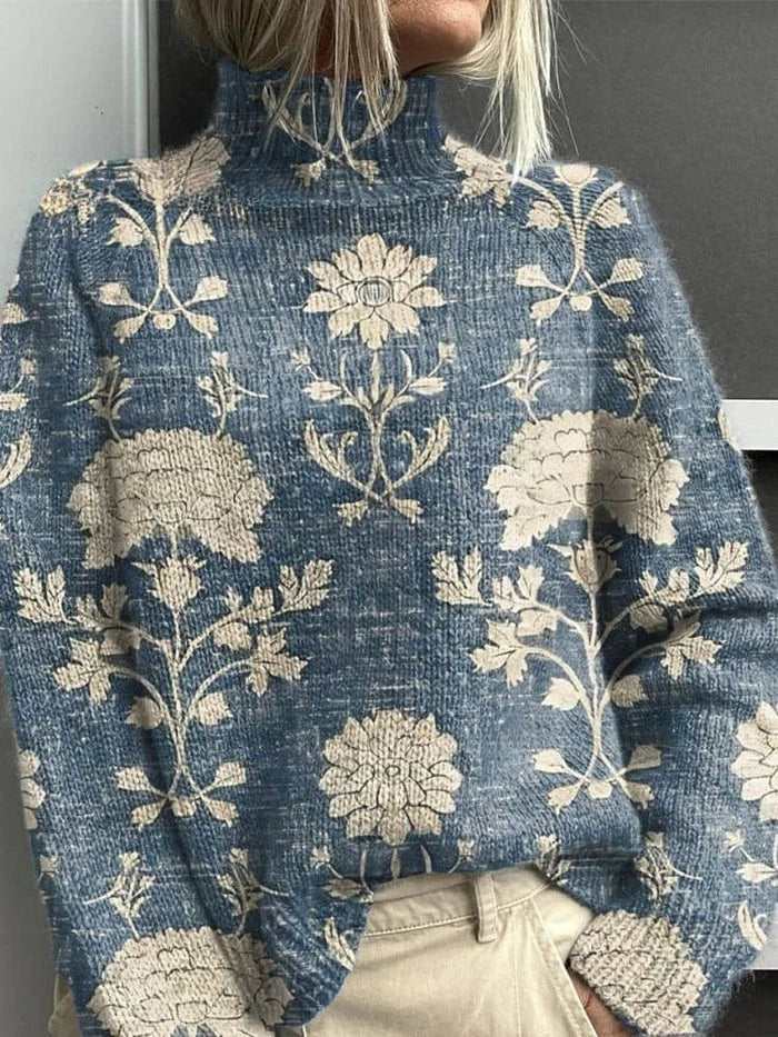 Apolline™ | Pull Brodé Jardin Sauvage