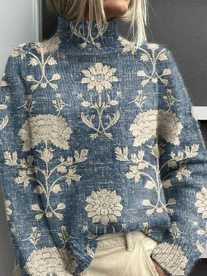 Apolline™ | Pull Brodé Jardin Sauvage