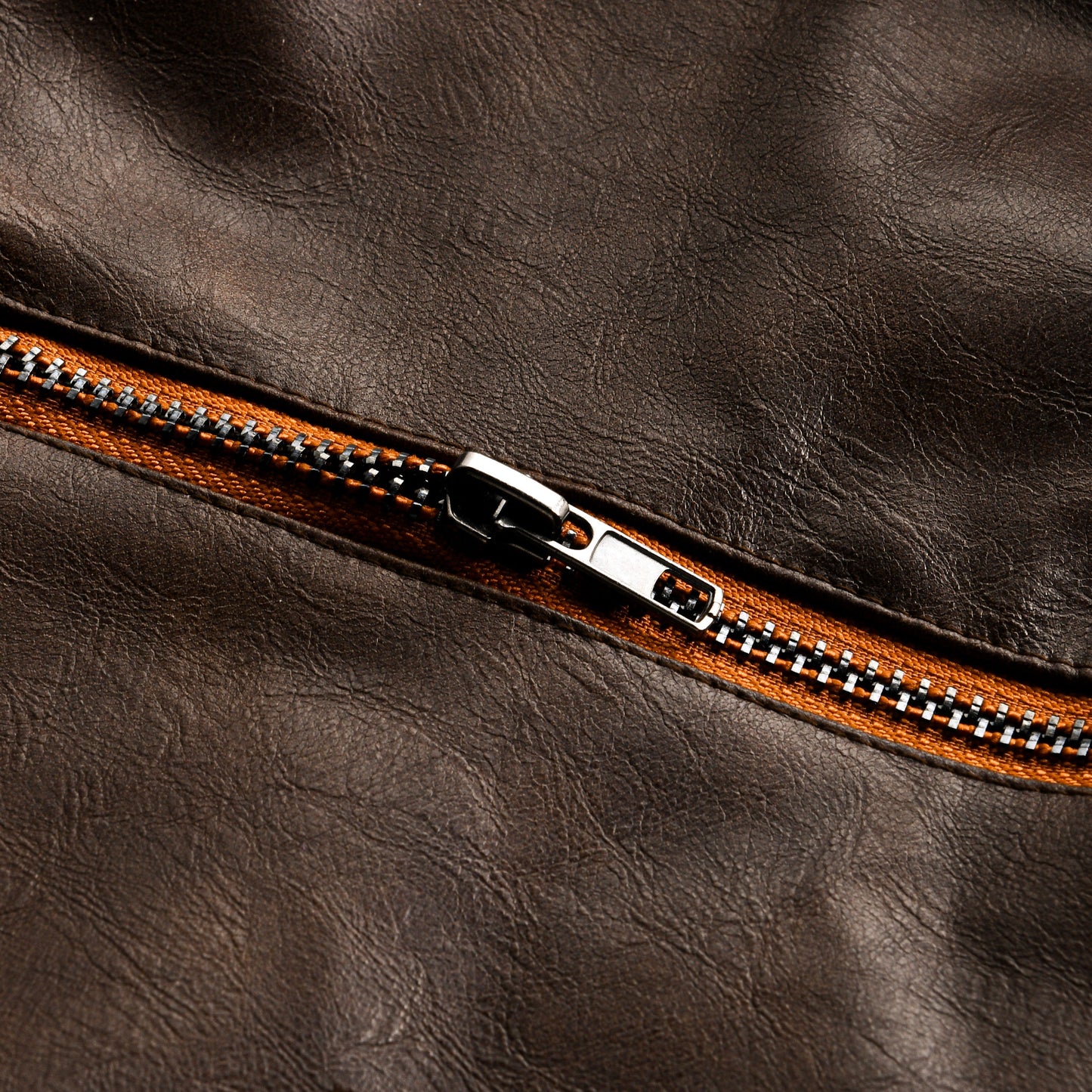 Henri™ | Veste en Cuir Classique Vintage Marron