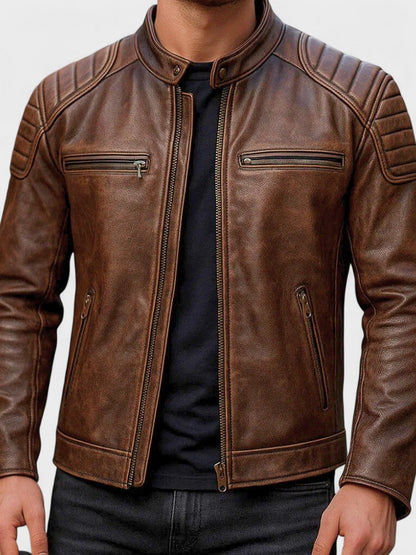 Troels™ | Veste en cuir vintage pour homme