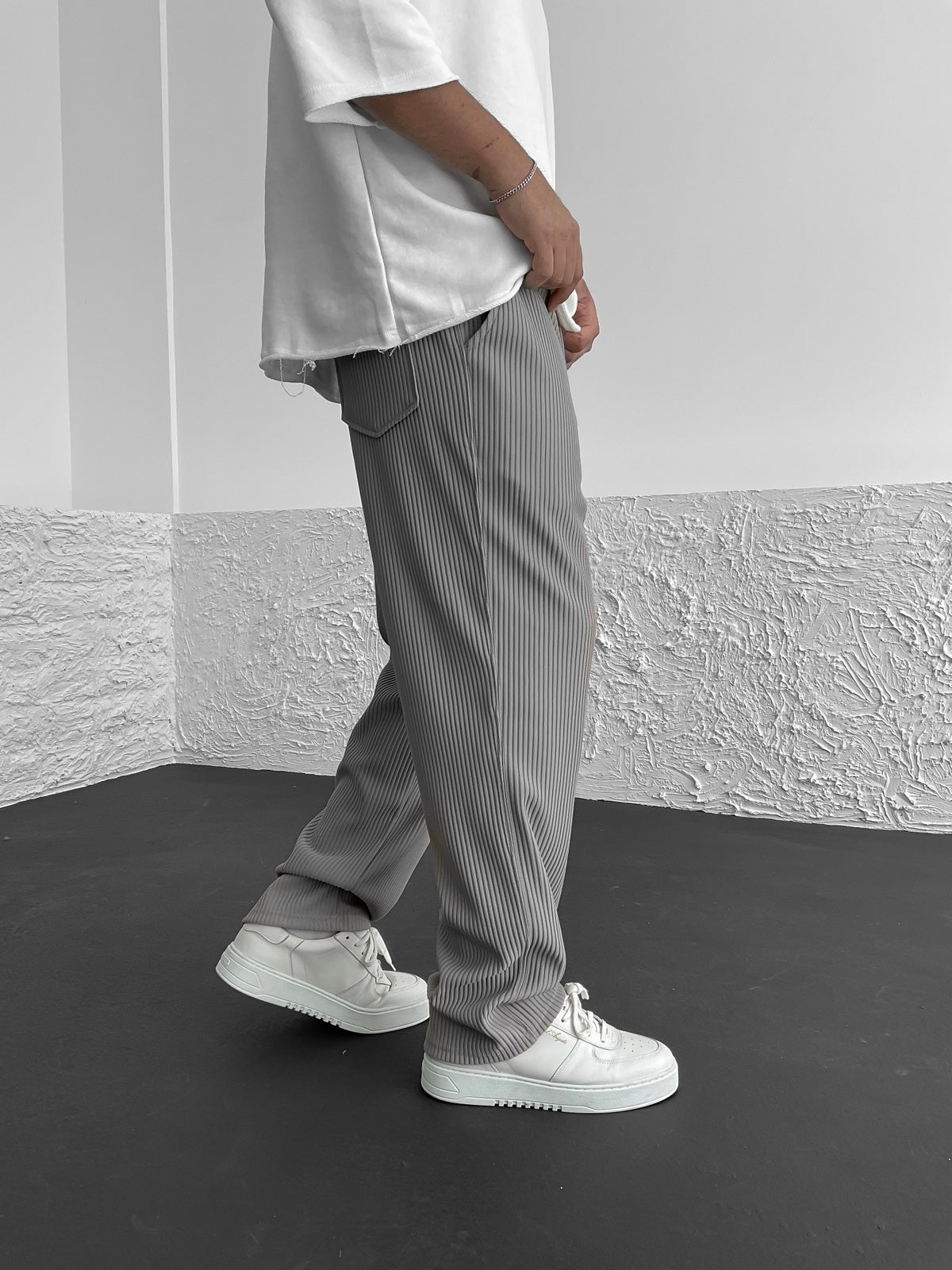 Sami™ | Pantalon confortable côtelé en spandex