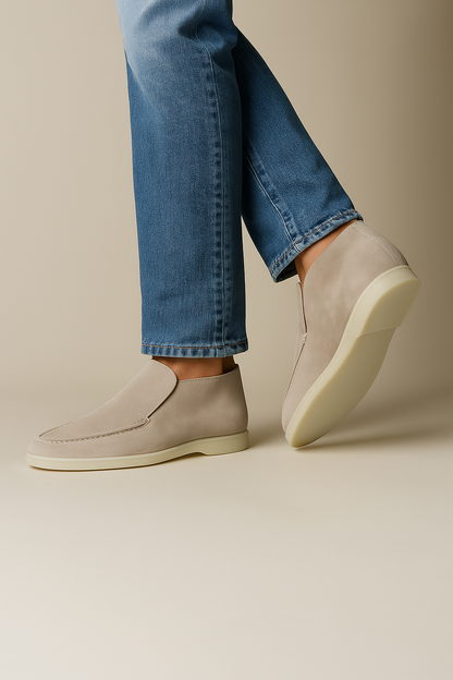 Norbert™ | Mocassins Montants en Daim Haut de Gamme