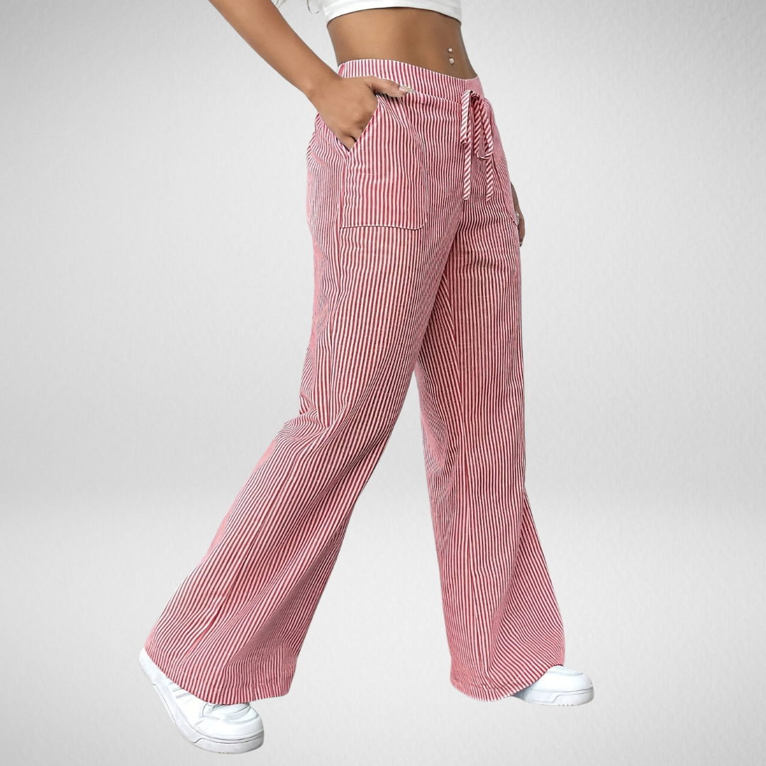 Riviera™ | Pantalon fluide à rayures pour un confort estival
