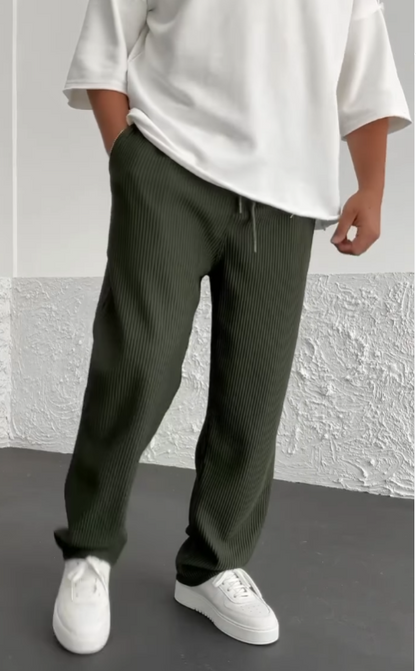 Sami™ | Pantalon confortable côtelé en spandex