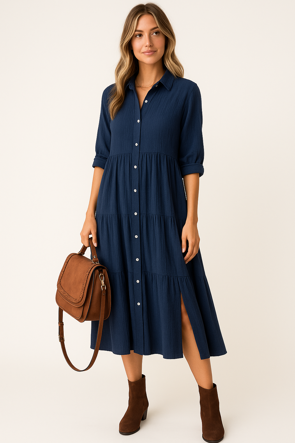 Inaya™ | Robe Élégante à Col V