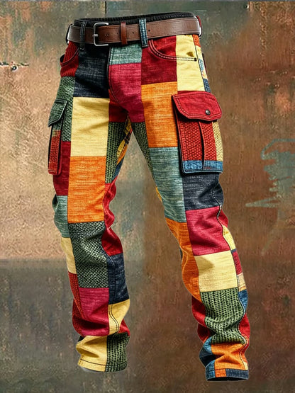 Evan™ | Pantalon cargo homme patchwork