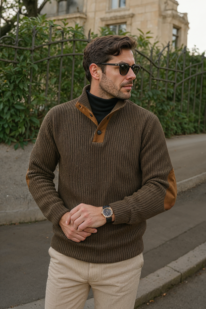 Nilo™ | Pull Élégant en Laine Old Money Fit