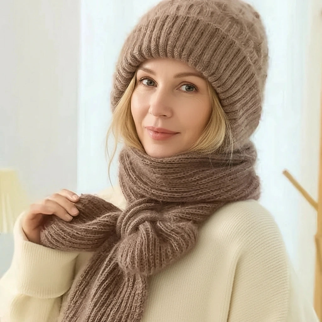 Armel™ | Bonnet et écharpe coupe-vent doublés en polaire