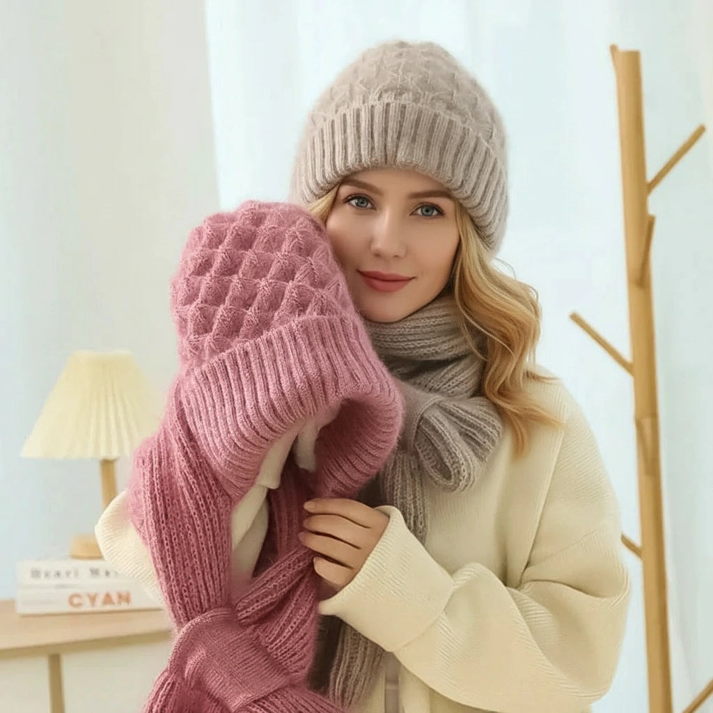 Armel™ | Bonnet et écharpe coupe-vent doublés en polaire