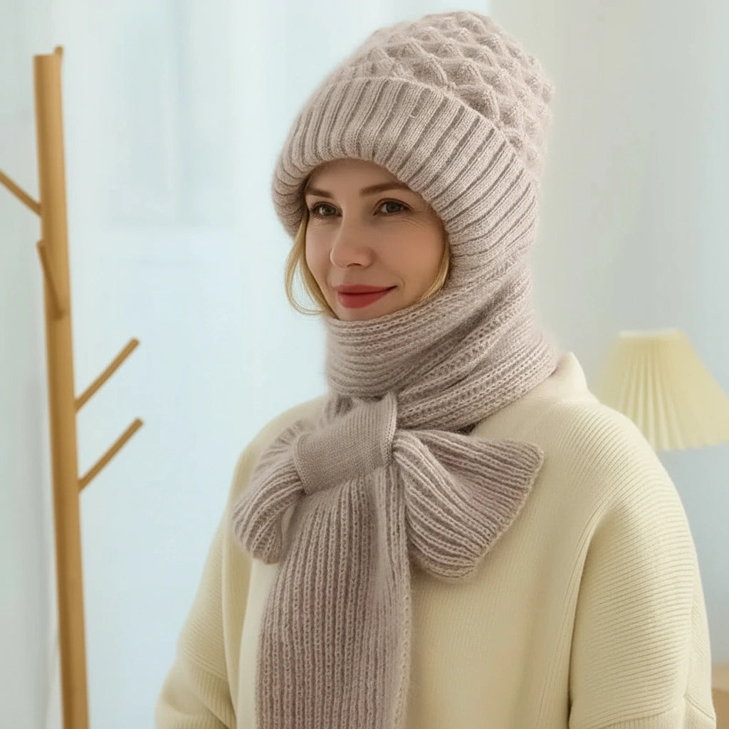 Armel™ | Bonnet et écharpe coupe-vent doublés en polaire
