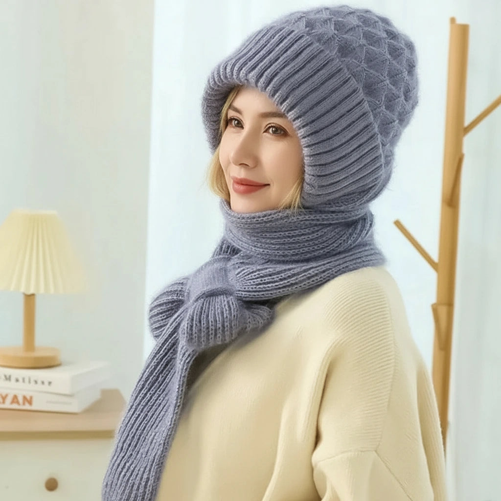 Armel™ | Bonnet et écharpe coupe-vent doublés en polaire