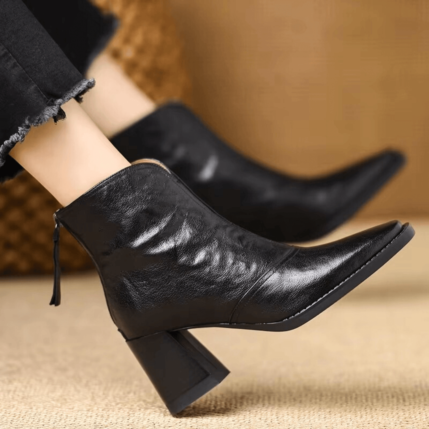 Claudia™ | Bottines de Luxe à Talon Moyen