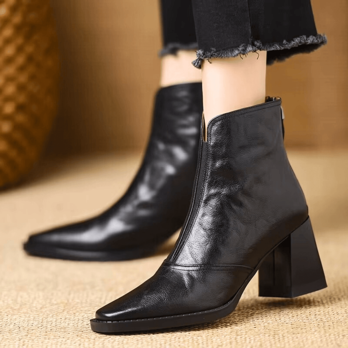 Claudia™ | Bottines de Luxe à Talon Moyen