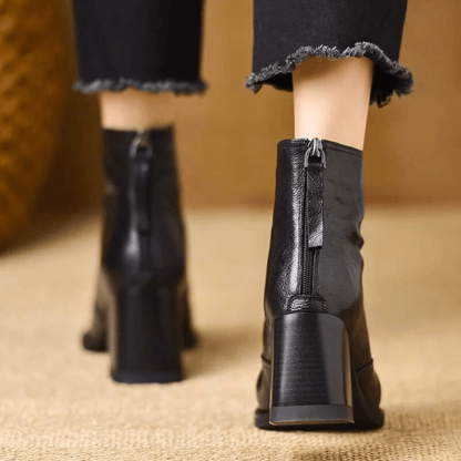 Claudia™ | Bottines de Luxe à Talon Moyen