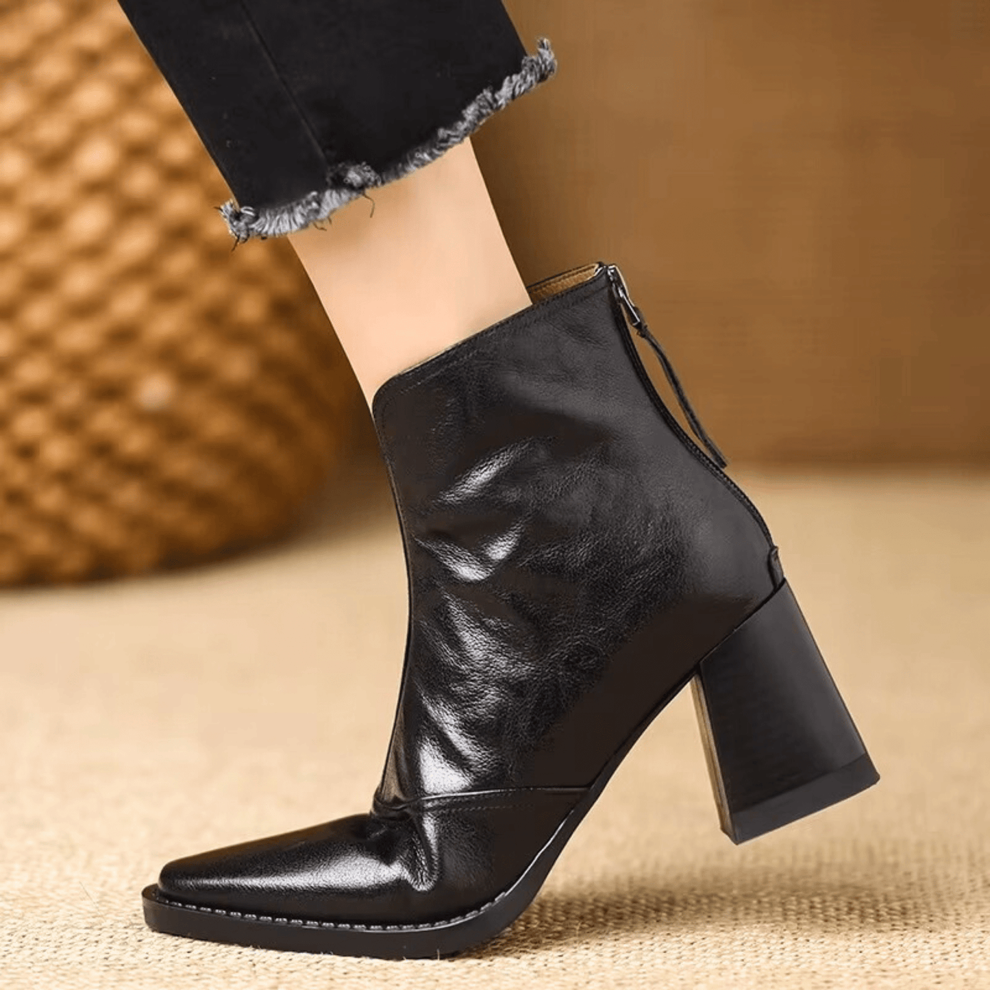Claudia™ | Bottines de Luxe à Talon Moyen