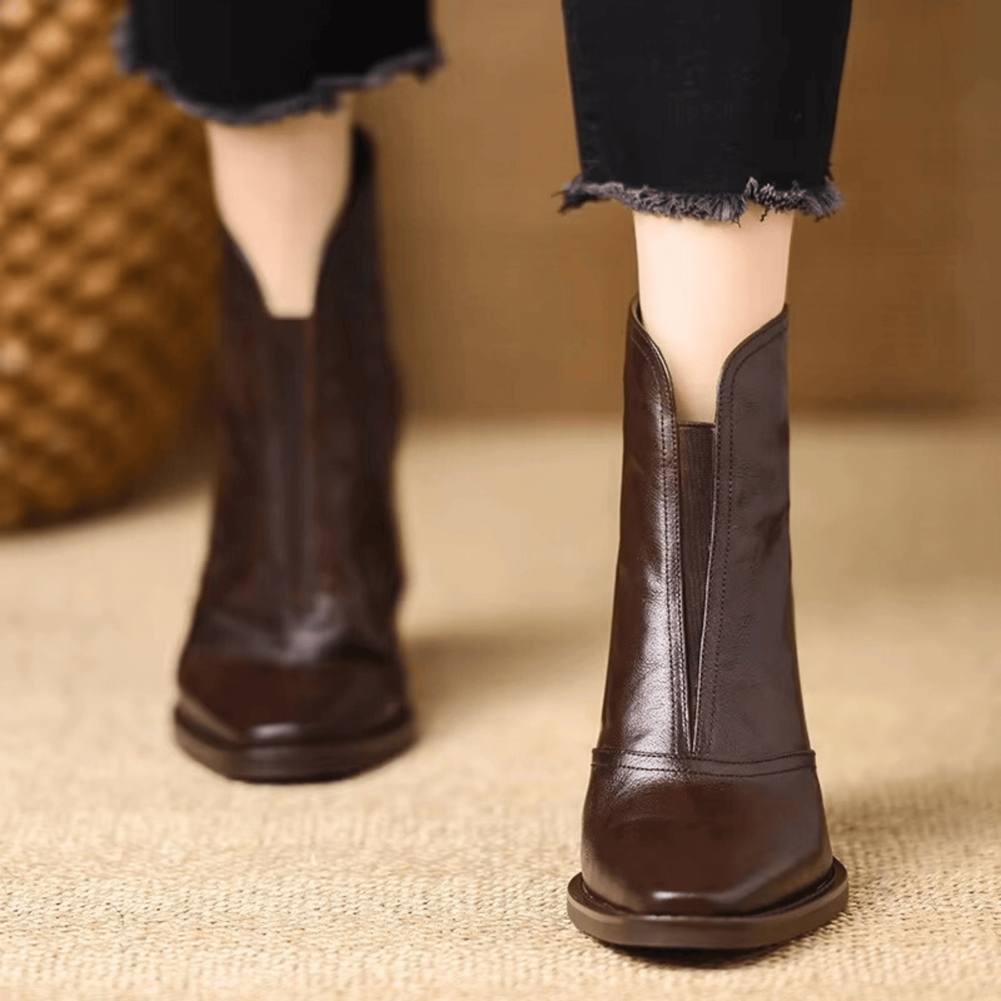 Claudia™ | Bottines de Luxe à Talon Moyen