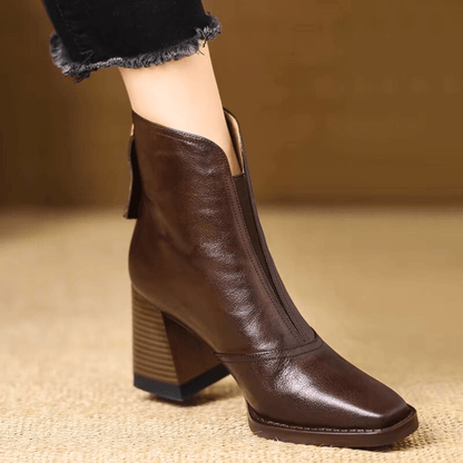 Claudia™ | Bottines de Luxe à Talon Moyen