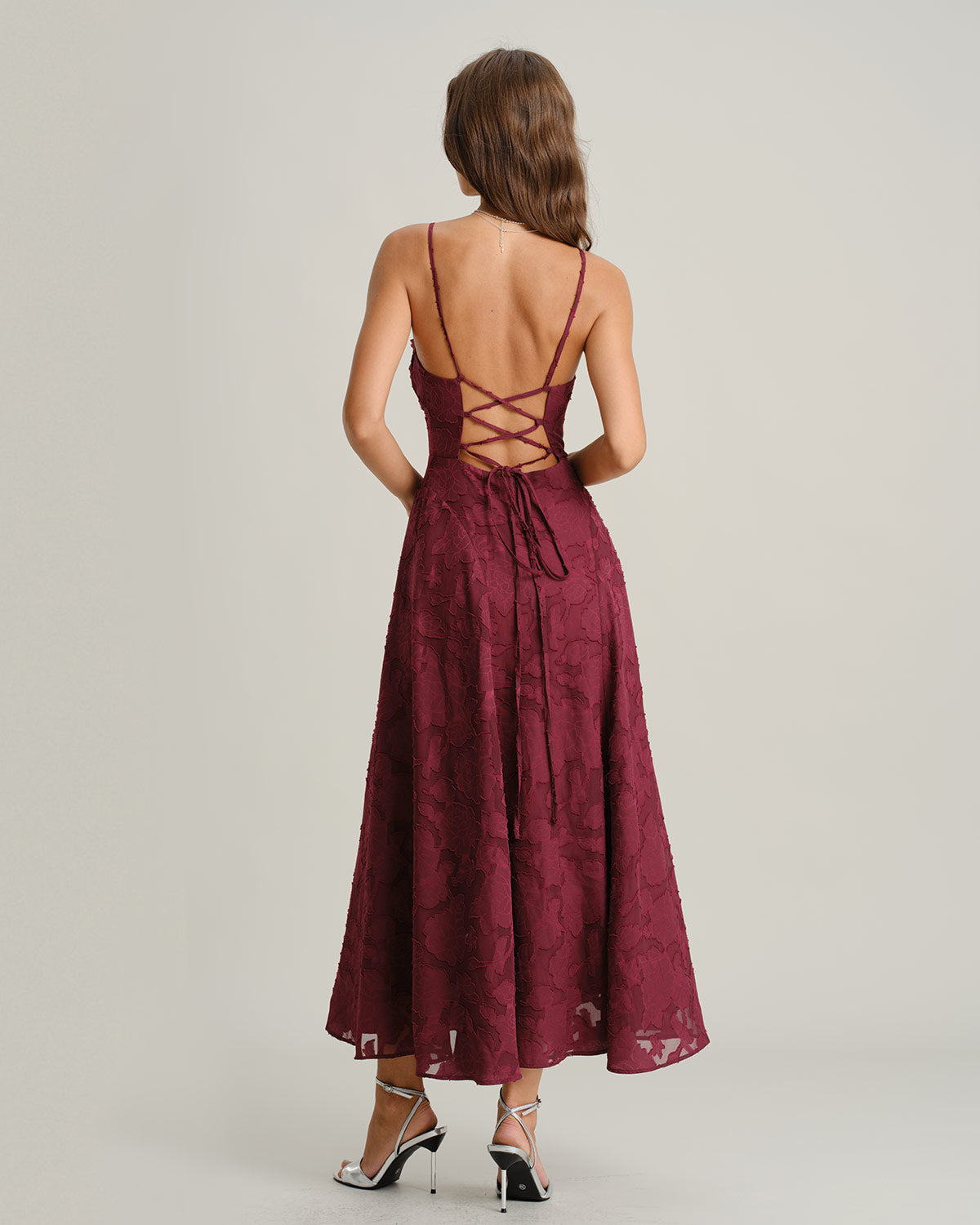 Madeleine™ | Robe Longue Fluide Rouge